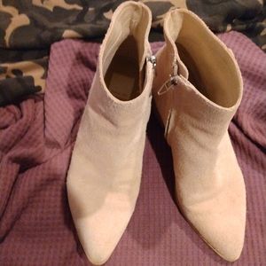 Dolce Vita beige suede booties size 7